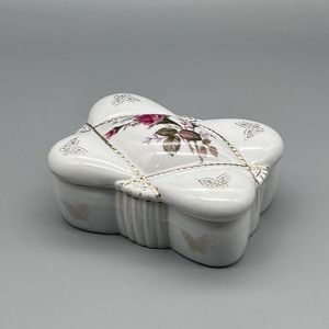 Vintage Lipper Mann (L&M) Bond Ware Porcelain Trinket Box